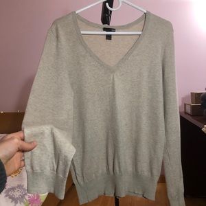H&M Oatmeal V Neck Sweater